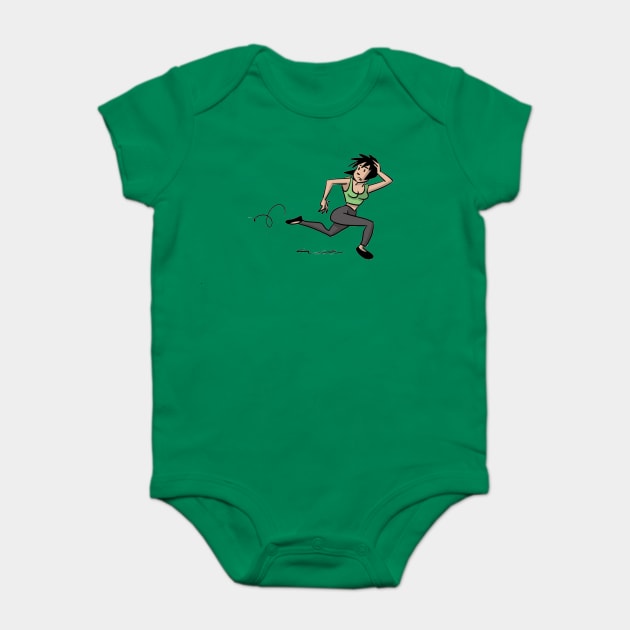 Run Away! Baby Bodysuit by brightredrocket